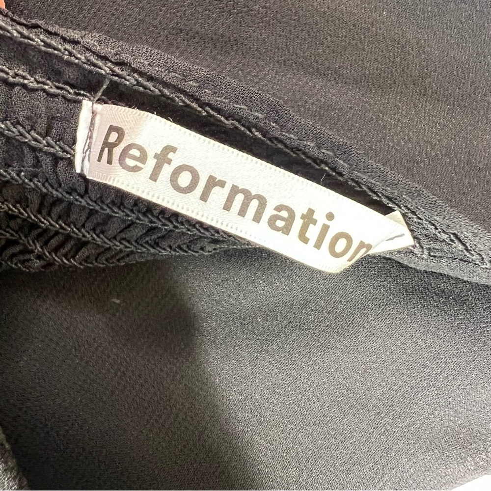 NWT Reformation Amaryllis Maxi Dress Black Size 0 - Picture 6 of 13